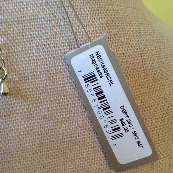 Barse NWT Coral Stone Long Necklace w/Tassel - Picture 5 of 5